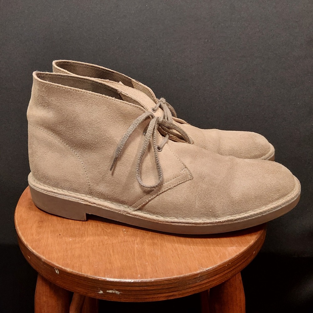 Clarks Collection Bushacre 2 Sand Suede Chukka Desert Boots 12 261411547110 Mens